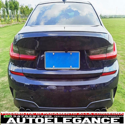 exhaust muffler tips suitable for bmw 3 series g20 g28 m-sport (2019-up) titanium black 