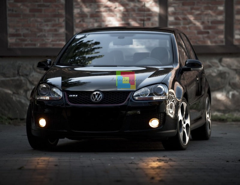FARI ANTERIORI ADATTI PER VW GOLF 5 LOOK GTI DESIGN SPORTIVO
