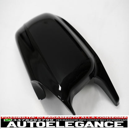 Calotte specchietti adatte per BMW Serie 5 F10 F11 F18 Non LCI (07.2010-2013) Piano Black M Design AUTOELEGANCERICAMBI