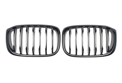 BMW X3 G01 X4 G02 FRONT GRILLES M LOOK BLACK .-. 0999