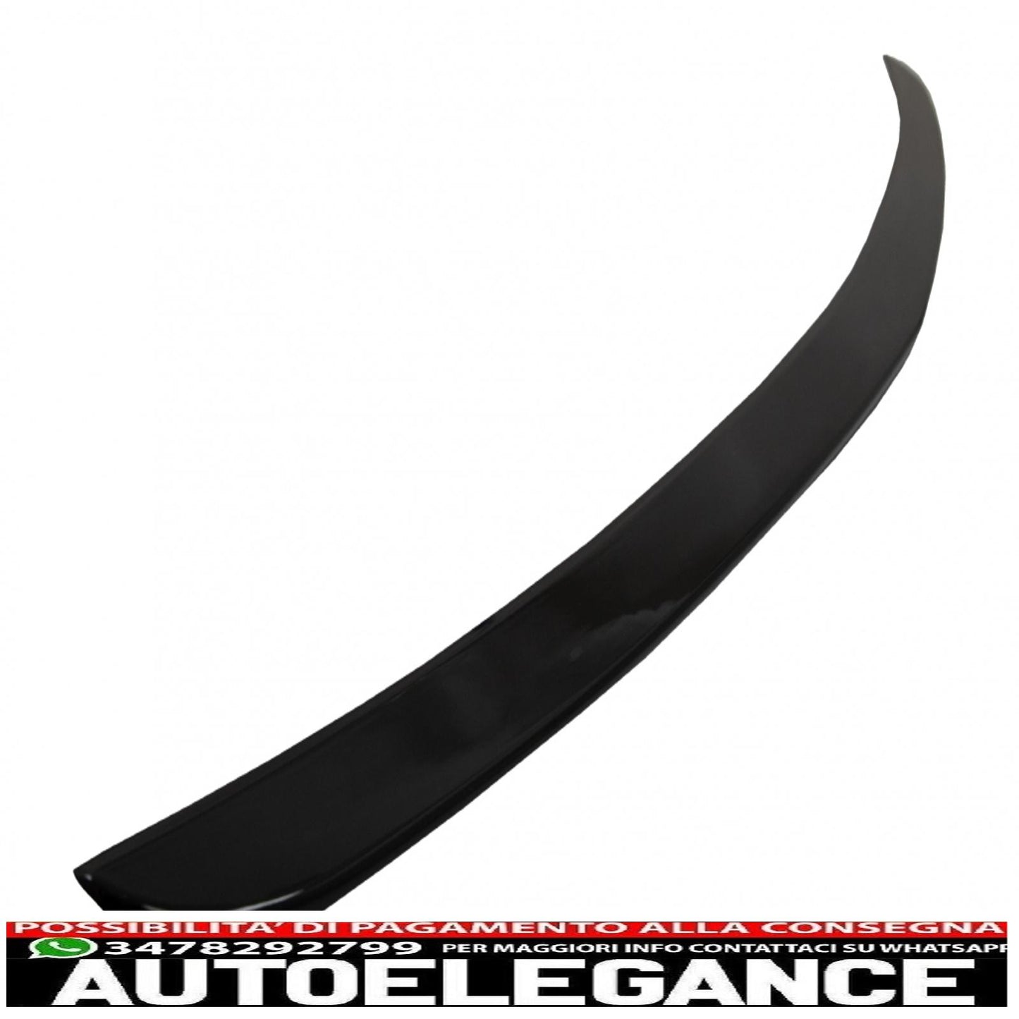 trunk spoiler suitable for mercedes e class w212 (2009-2016) piano black