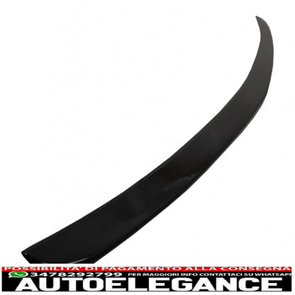 trunk spoiler suitable for mercedes e class w212 (2009-2016) piano black
