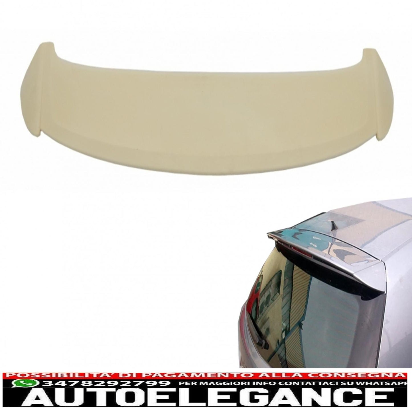 roof spoiler suitable for opel astra h sportback 5 doors (2004-2009)