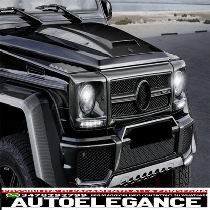 Copri fari in fibra di carbonio adatti per mercedes classe g w463 (1989-2018) design g65 AUTOELEGANCERICAMBI