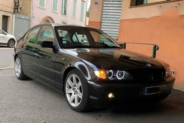 FARI ADATTI PER BMW SERIE 3 E46 2001-2005 ANGEL EYES + DOPPIO KIT LED