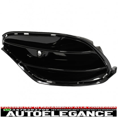 Griglie laterali paraurti anteriore adatte per mercedes cla w117 c117 x117 (2013-2018) restyling cla45 design pianoforte nero