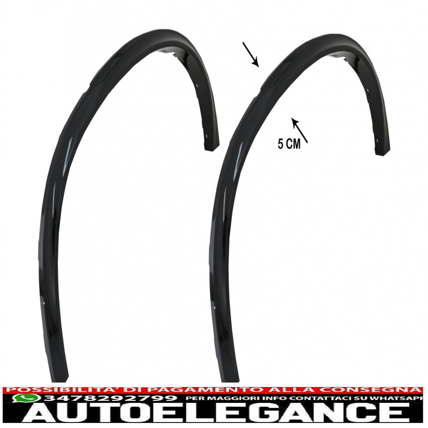 parafanghi per passaruota nero pianoforte con 32 clip in plastica per auto adatti per BMW X5 F15 (2014-2018) m design