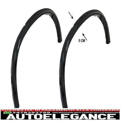 parafanghi per passaruota nero pianoforte con 32 clip in plastica per auto adatti per BMW X5 F15 (2014-2018) m design