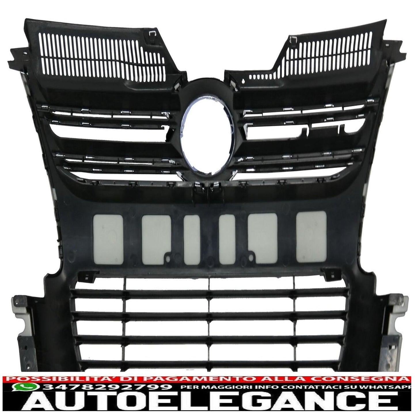 Griglia anteriore per VW Golf 5 V 2003-2009 Griglia centrale R32 Design Nera