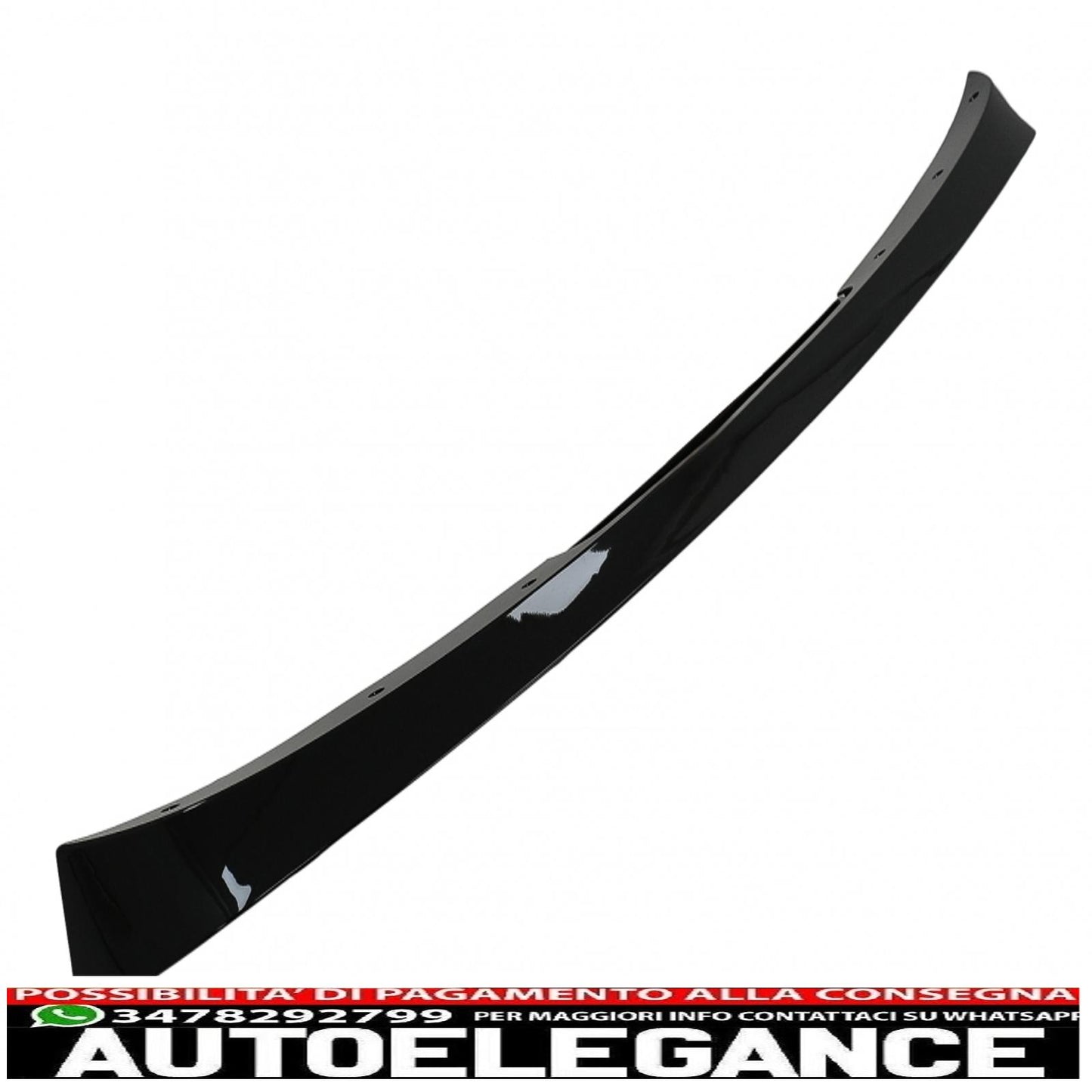 alettone spoiler aggiuntivo sul tetto adatto per vw polo 6r 6c (2009-2017) pianoforte nero AUTOELEGANCERICAMBI