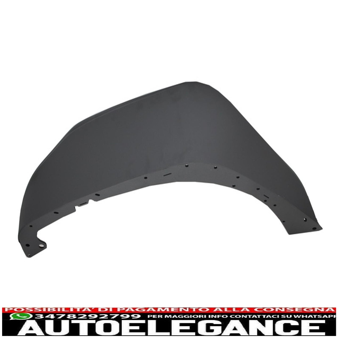 parafanghi anteriori in acciaio piatto con tubo frantoio adatti per Jeep Wrangler Rubicon JK (2007-2017)