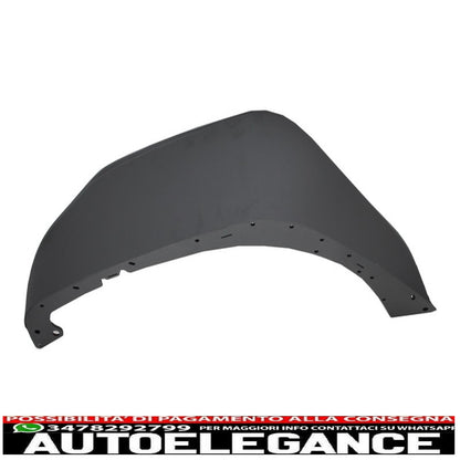 parafanghi anteriori in acciaio piatto con tubo frantoio adatti per Jeep Wrangler Rubicon JK (2007-2017)