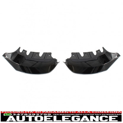 Front Bumper Spoiler Suitable for BMW 5 Series G30 G31 Sedan Touring (2017-up) M5 Design Piano Black 