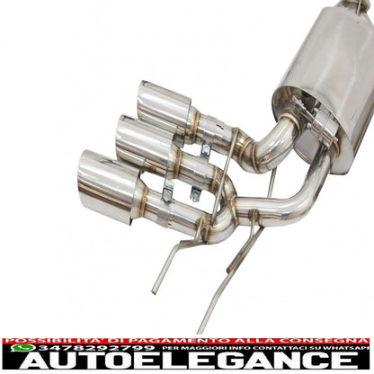 complete exhaust system suitable for mercedes g-class w463 (2009-2018) g500 g55 g63 g65 triple exhaust pipes with electronic valve