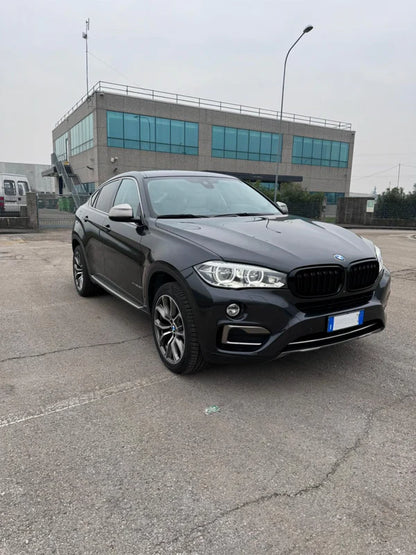 GRIGLIA ADATTA PER BMW X5 F15 X6 F16 2013-2018 DOPPIA FASCIA LOOK NERO LUCIDO