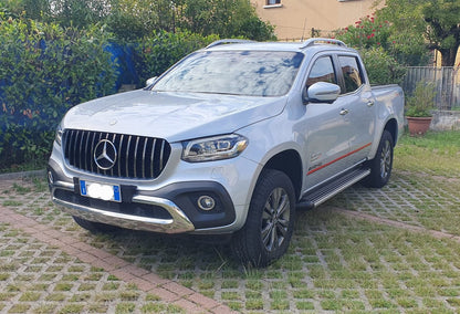 GRIGLIA ADATTA PER MERCEDES CLASSE X W470 2018+ LOOK GT CROMATA CON RETE