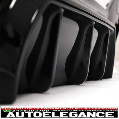 Spoiler per paraurti anteriore adatto per BMW Serie 1 F20 F21 LCI (2015-2019) con paraurti posteriore spoiler mantovana diffusore e estensioni minigonne laterali Hatchback M Sport Piano Black