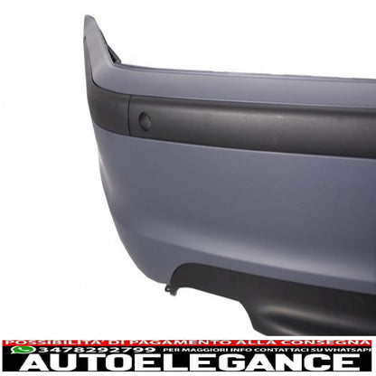 kit carrozzeria adatto per bmw serie 3 e46 berlina (1998-2004) paraurti con minigonne laterali in pdc e fendinebbia design m-technik cromato trasparente