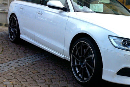 SKIRTS SUITABLE FOR AUDI A6 4G C7 2011-2018 TUNING LOOK ROUGH SPORTY DESIGN 