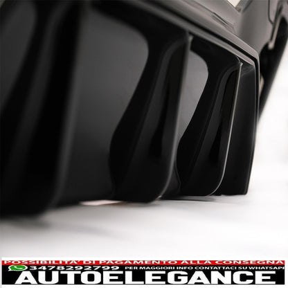 Spoiler per paraurti anteriore adatto per BMW Serie 1 F20 F21 LCI (2015-2019) con paraurti posteriore spoiler mantovana diffusore e estensioni minigonne laterali Hatchback M Sport Piano Black