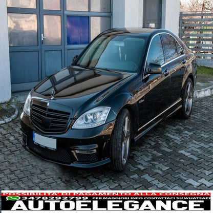 griglia anteriore adatta per mercedes classe s w221 facelift (2010-2013) s65 design pianoforte nero