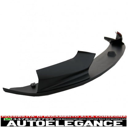 Front bumper spoiler lip suitable for bmw 5 series f10 f11 sedan touring (2011-2017) m-performance design matt black