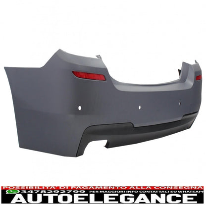 paraurti anteriore senza fendinebbia con paraurti posteriore adatto per bmw serie 5 f10 (2011-2014) design m-technik