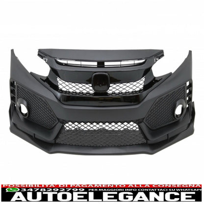 complete body kit suitable for honda civic mk10 fc fk (2016-up) sedan type r design 