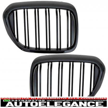 complete body kit suitable for bmw 5 series g30 (2017-2019) m5 design with central kidney grille double stripe m design piano black