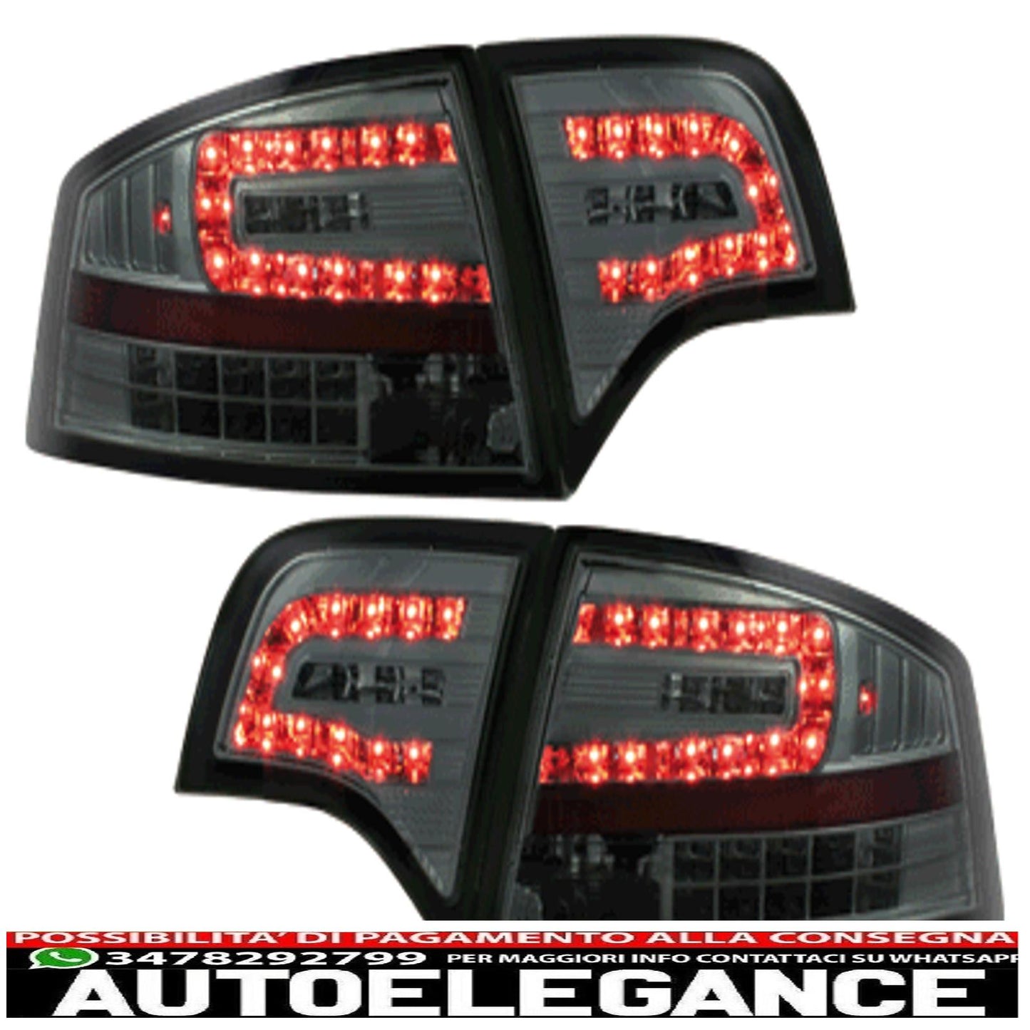 led rear lights suitable for audi a4 b7 lim.04-08 _led indicators _smoke