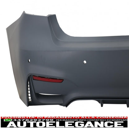 body kit suitable for bmw 3 series f30 (2011-2015) f30 lci (2016-up) with m3 sport design exhaust tips