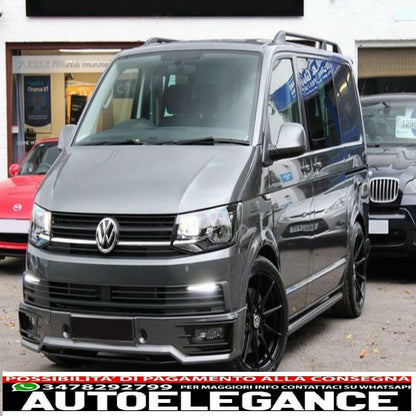 Additional spoiler for front bumper suitable for VW Transporter T6 (2015-) Sportline design