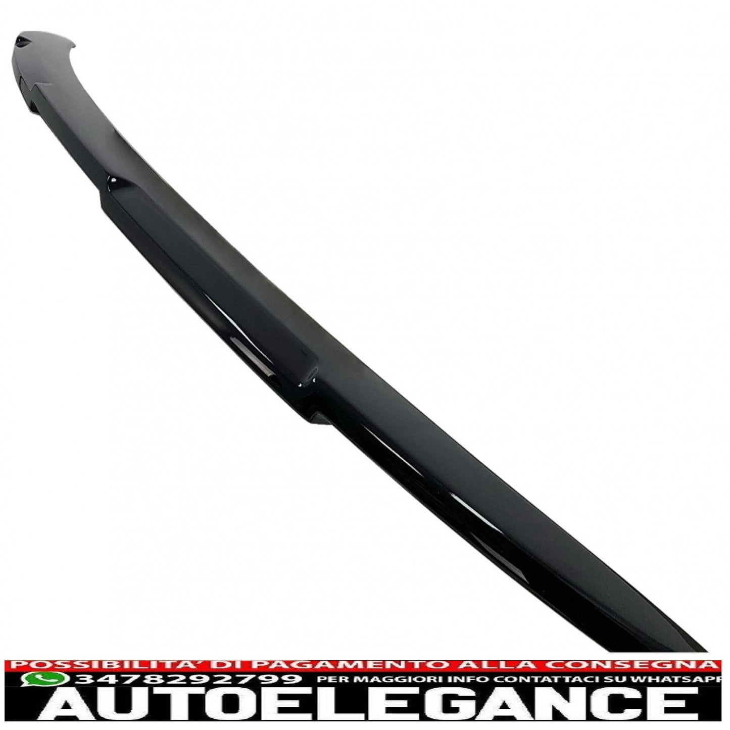 Trunk Spoiler Lip Suitable For Mercedes E Class W213 (2016-2019) Piano Black