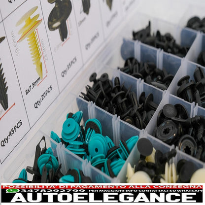 370pcs car clip plastic screw kit 