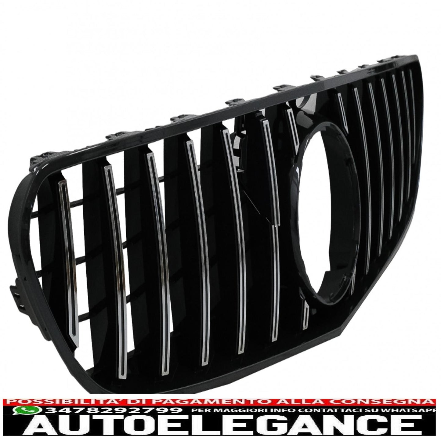 center grille suitable for mercedes s class coupe c217 facelift (2018-up) cabrio a217 facelift (2018-up) gt-r panamericana design chrome 