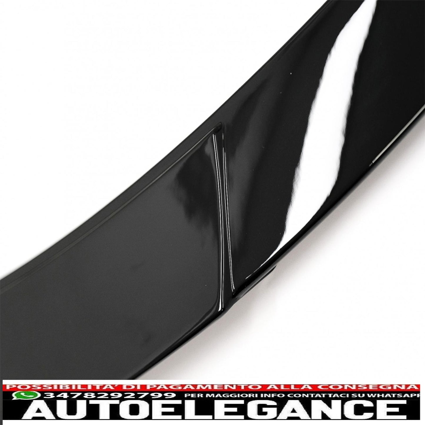 trunk spoiler suitable for mercedes e class w213 (2016-2019) piano black 