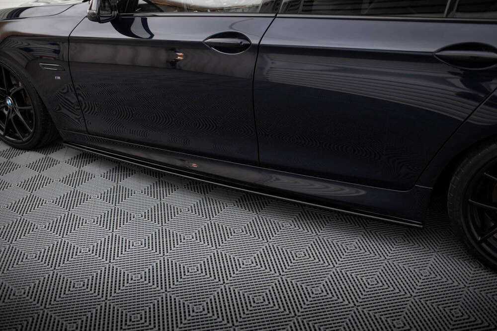 SOTTO MINIGONNE ADATTE PER BMW SERIE 5 F10 F11 MSPORT M5 NERO LUCIDO