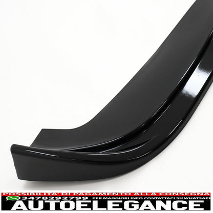 Front bumper additional spoiler suitable for BMW 3 series e46 m3 sedan touring (1998-2004) piano black