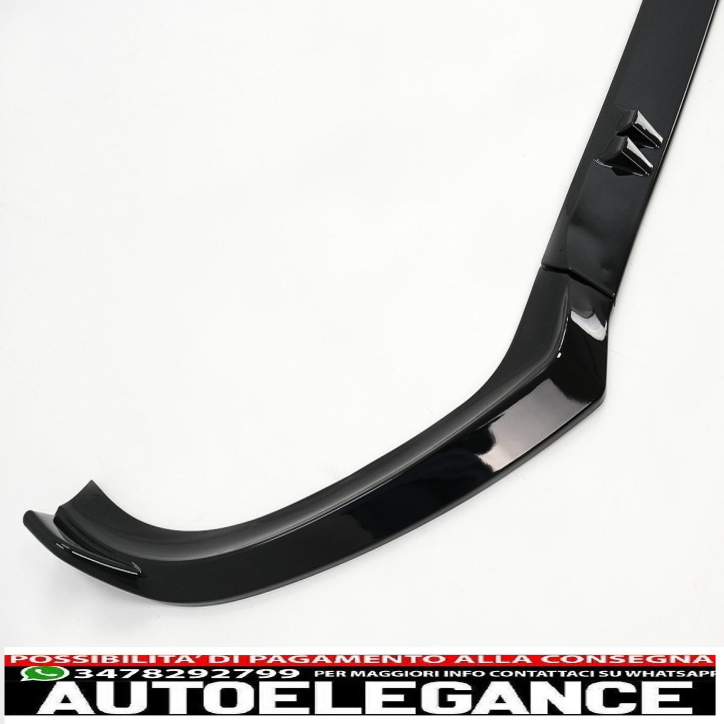 additional spoiler for front bumper suitable for audi a4 b8.5 facelift (2012-2015) sedan avant piano black 