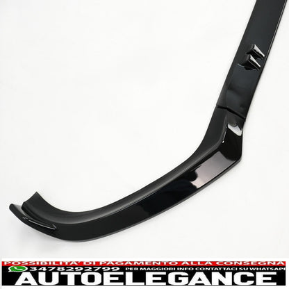 additional spoiler for front bumper suitable for audi a4 b8.5 facelift (2012-2015) sedan avant piano black 