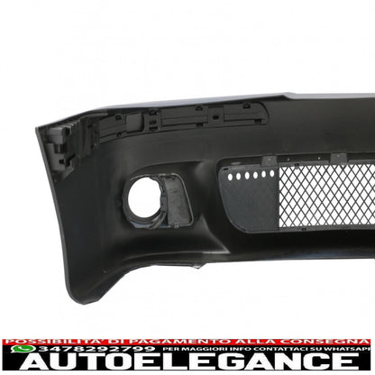 paraurti anteriore con fendinebbia trasparente adatto per bmw serie 5 e39 (1995-2003) design m5