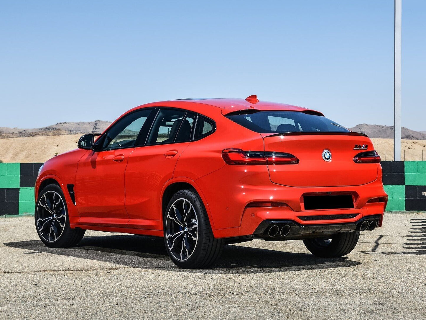 SPOILER BAGAGLIAIO ADATTO PER BMW X4 G02 2019+ LOOK M COMPETITION NERO LUCIDO
