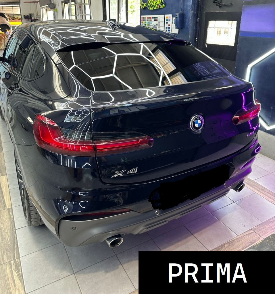 DIFFUSORE POSTERIORE+TERMINALI DI SCARICO NERI ADATTI PER BMW X4 G02 2018-2021