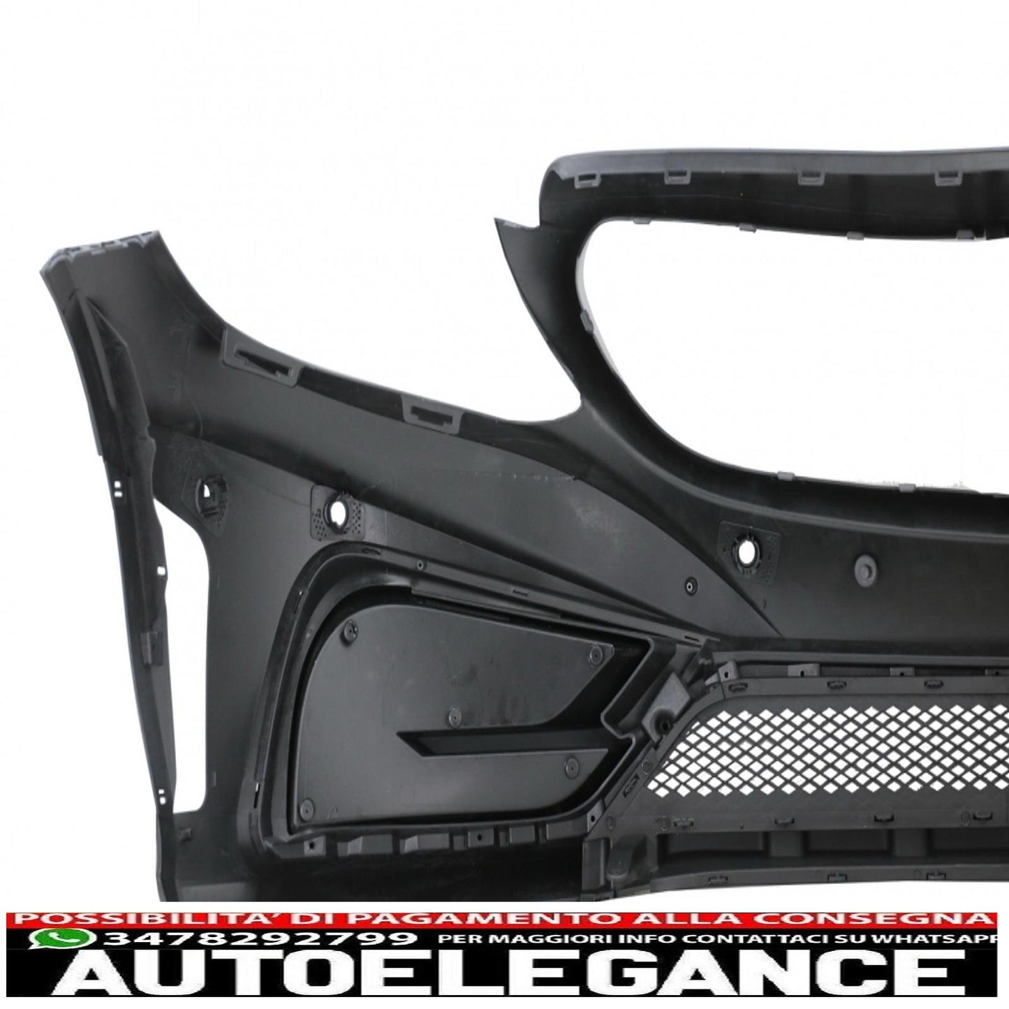Paraurti anteriore con diffusore doppia uscita e terminali di scarico adatti per mercedes classe c a205 cabriolet c205 coupe (2014-2019)