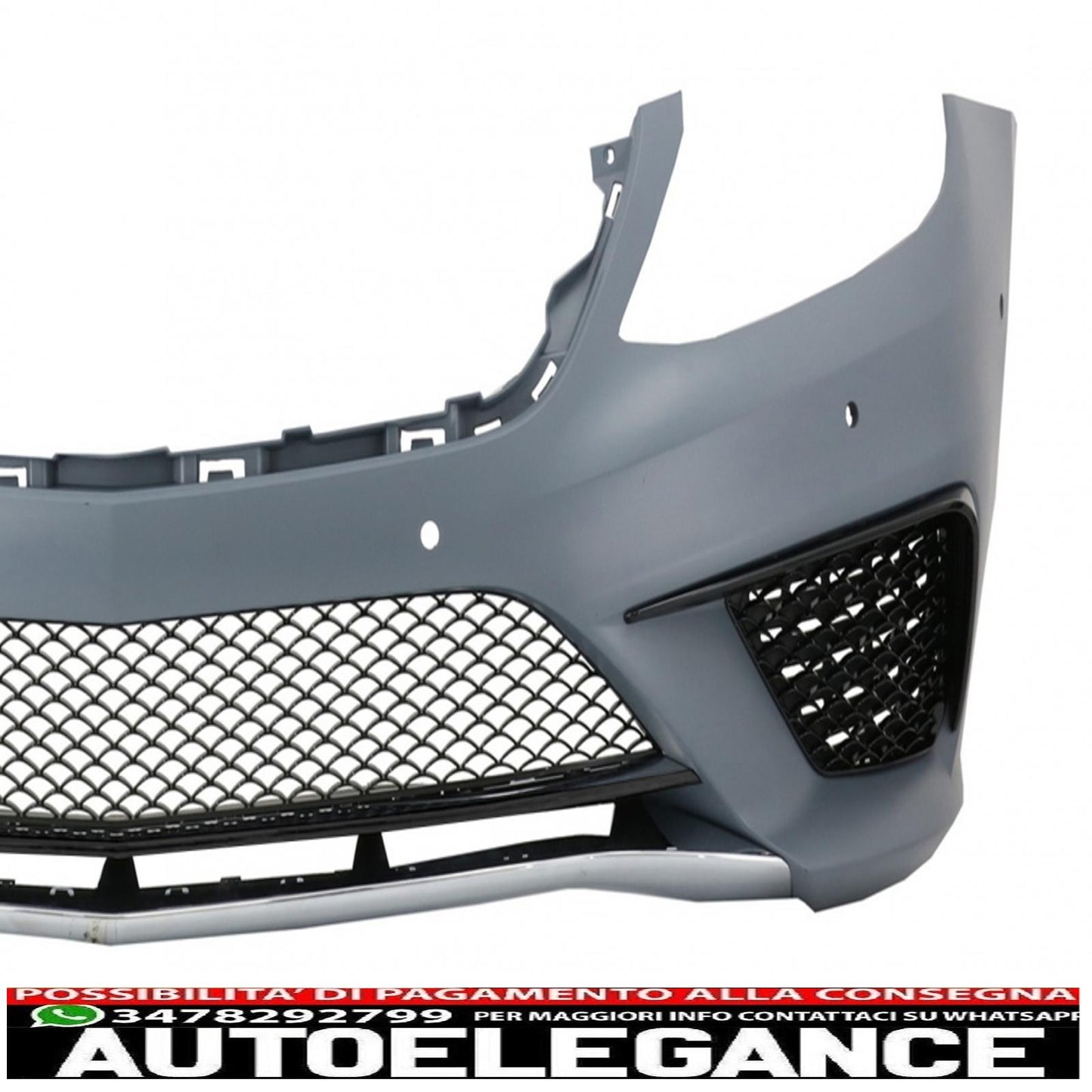 Body kit with black front grille suitable for mercedes s class w222 (2013-06.2017) design s63 