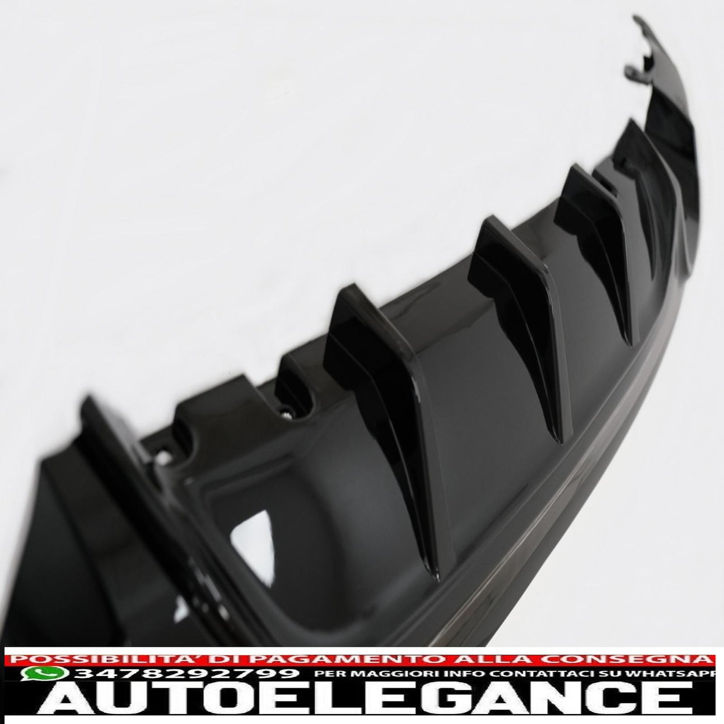 paraurti posteriore spoiler mantovana diffusore doppia uscita con terminali di scarico adatti per bmw serie 2 f22 f23 (2013-) m performance design