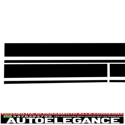 set adesivi decalcomanie laterali e parte superiore del cofano, portellone del tetto e specchio adesivo nero, adatto per mercedes c205 coupé a205 cabriolet (2014-2016) a45 design edition 1