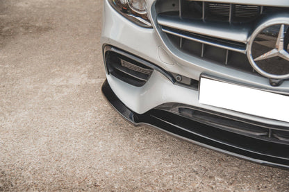 SPLITTER SUITABLE FOR MERCEDES E-CLASS W213 AMG E63 2016-2020 GLOSSY BLACK LOOK