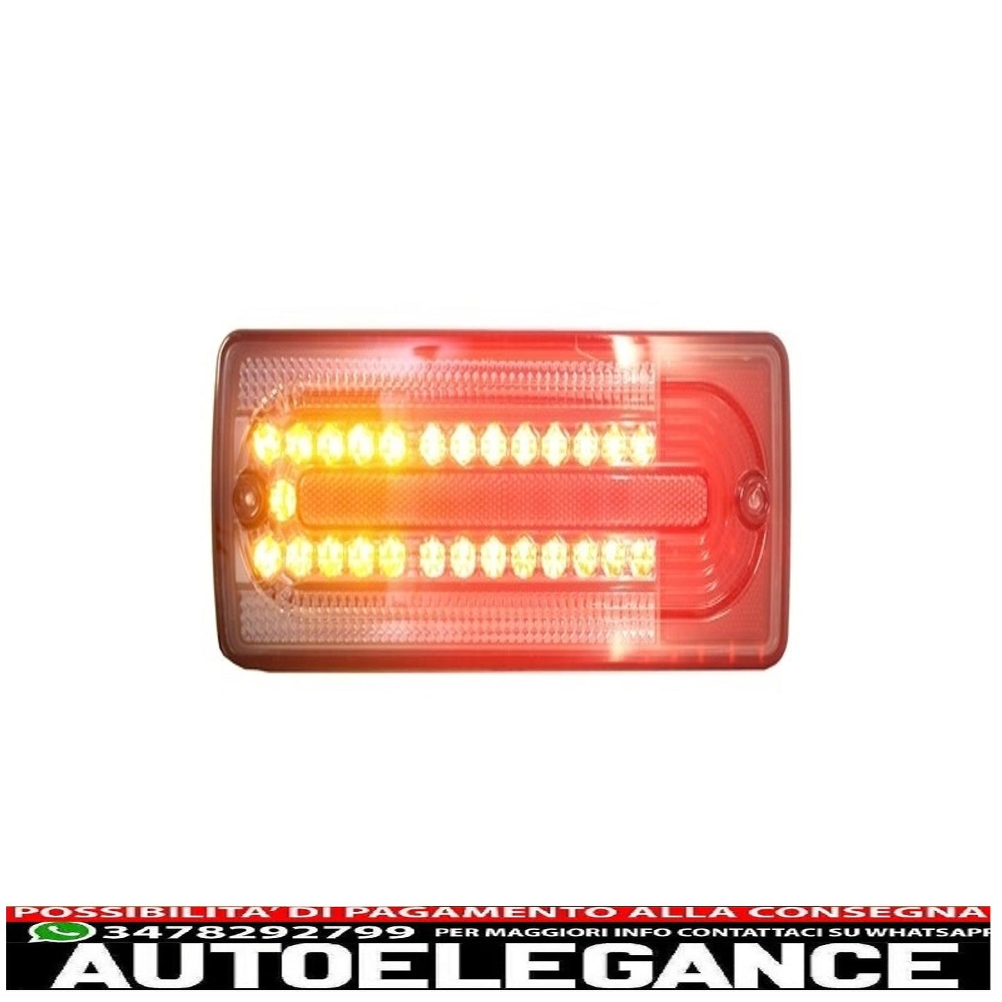 led rear lights suitable for mercedes benz g class w463 (1989-2015) smoke/red