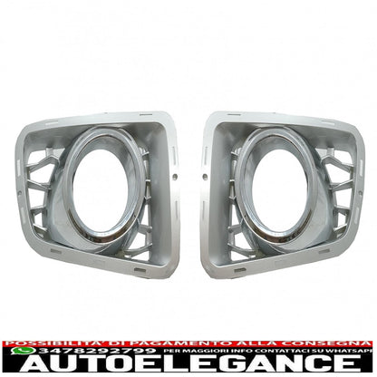 Griglia inferiore paraurti anteriore con coperture fendinebbia adatta per Land Range Rover Vogue III L322 (2010-2012) design autobiografia cromata